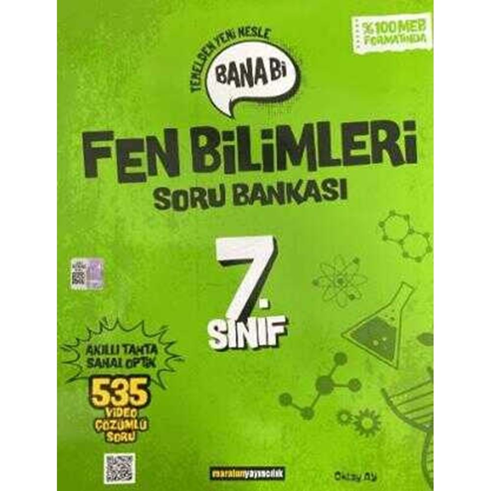 Maraton Yayıncılık 7. Sınıf Bana Bi Fen Bilimleri Soru Bankası