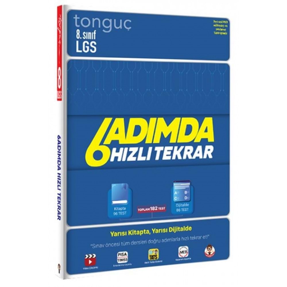 Tonguç 8. Sınıf LGS 6 Adımda Hızlı Tekrar