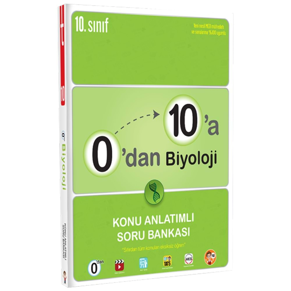 Tonguç 0'dan 10'a Biyoloji Konu Anlatımlı Soru Bankası