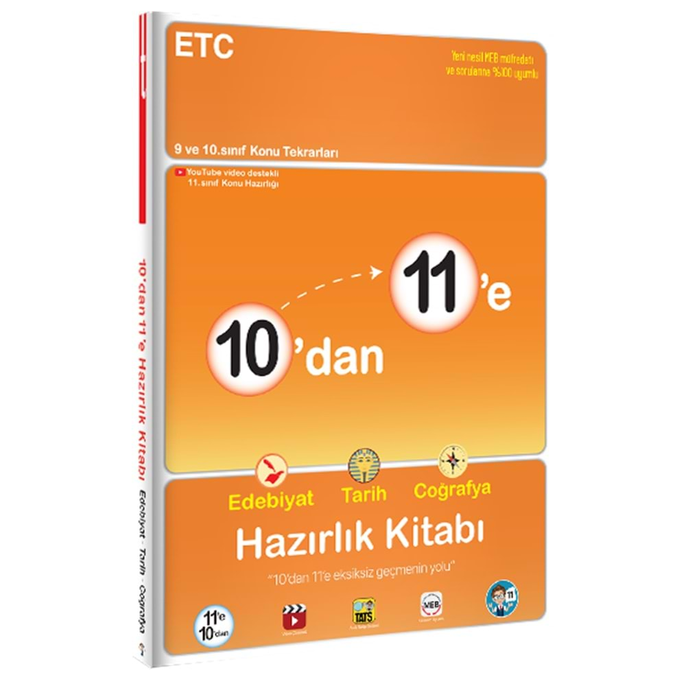 10'dan 11'e Edebiyat Tarih Coğrafya Hazırlık Kitabı