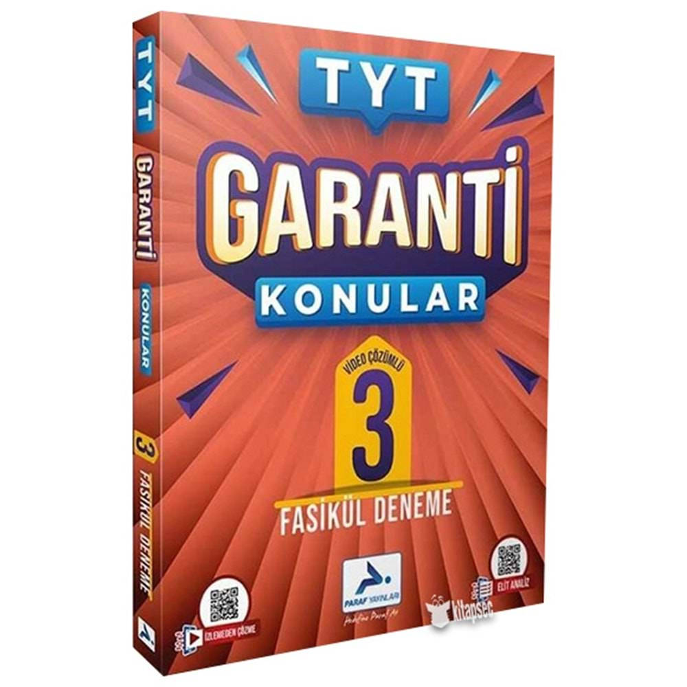 Paraf Tyt Garanti Konular 3 Deneme Seti