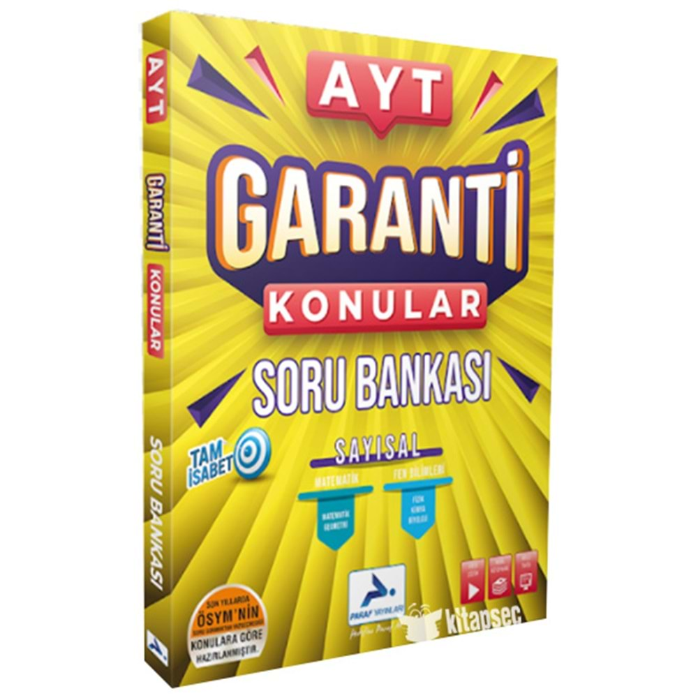 Paraf Ayt Garanti Konular Soru Bankası Sayısal