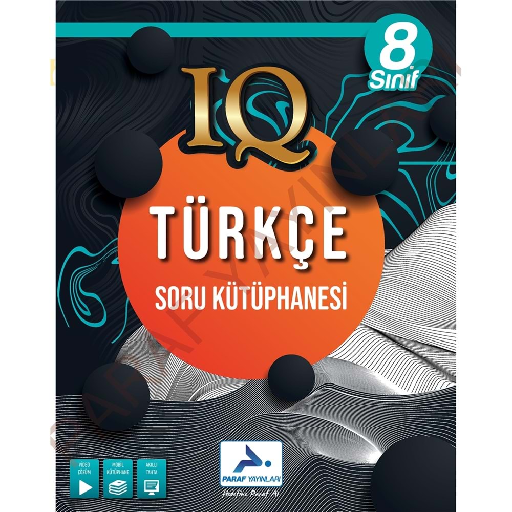 Paraf 8. Sınıf IQ LGS Soru Kütüphanesi Türkçe