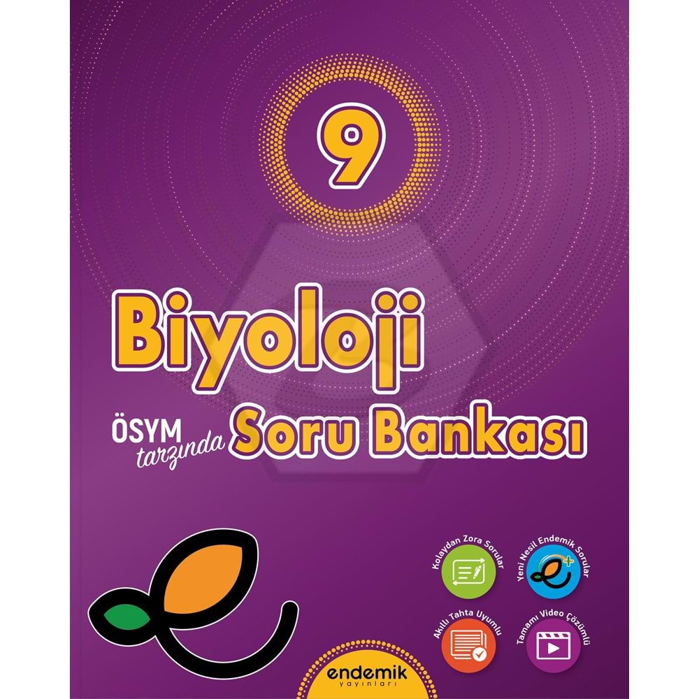 Endemik 9.Sınıf Biyoloji Soru Bankası - 2024