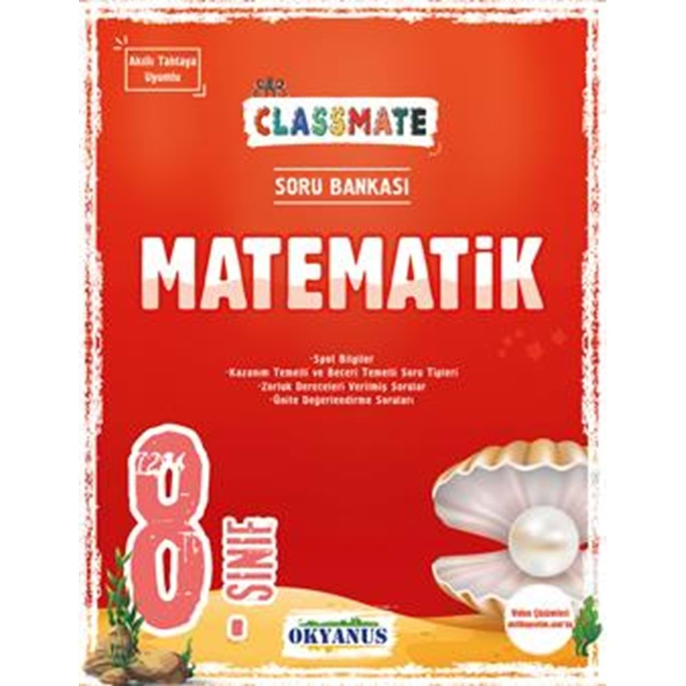 Okyanus ClassMate 8. Sınıf Matematik Soru Bankası