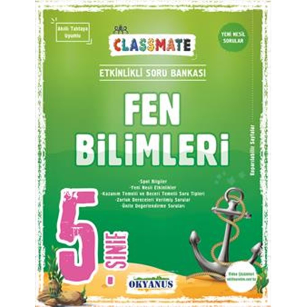 Okyanus 5. Sınıf Classmate Soru Bankası Fen Bilimleri