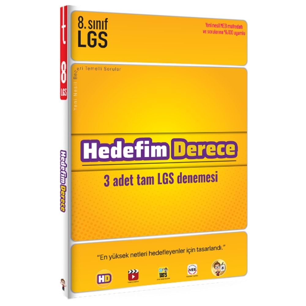 Tonguç Hedefim Derece 8. Sınıf 3 Adet LGS Deneme