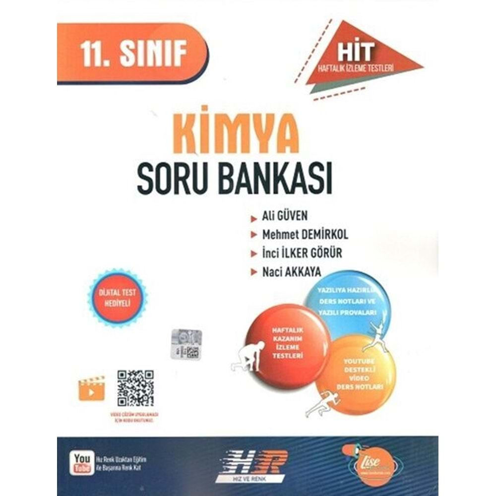 11. Sınıf Kimya HİT Soru Bankası Hız ve Renk