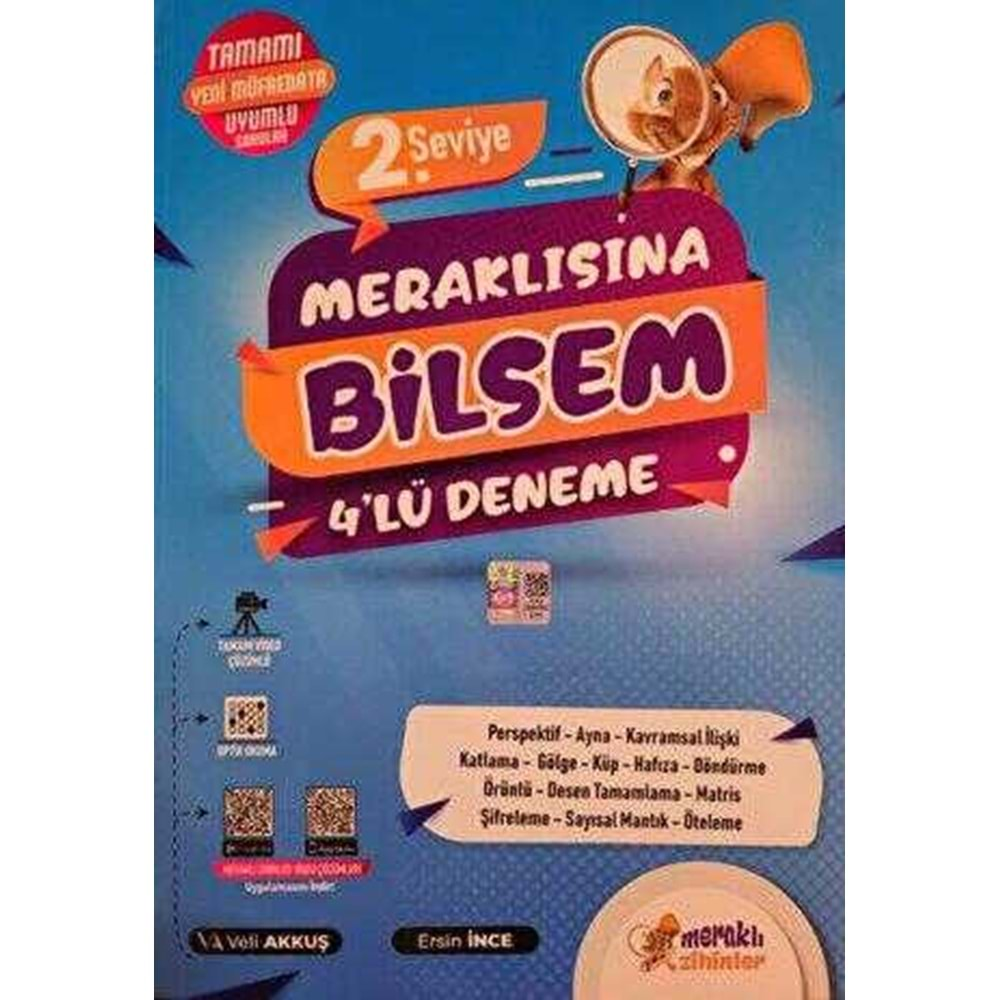 Günay Yayınları Meraklısına Bilsem 4 lü Deneme 2. Seviye