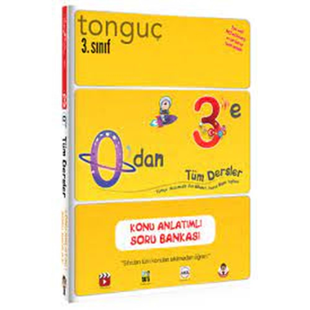 Tonguç 3. Sınıf 0 dan 3 e Tüm dersler Konu Anlatımlı Soru Bankası