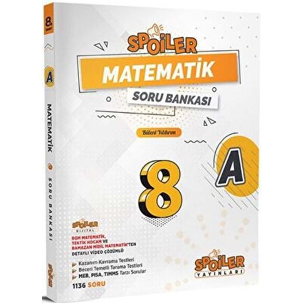 Spoiler 8. Sınıf Matematik A Soru Bankası