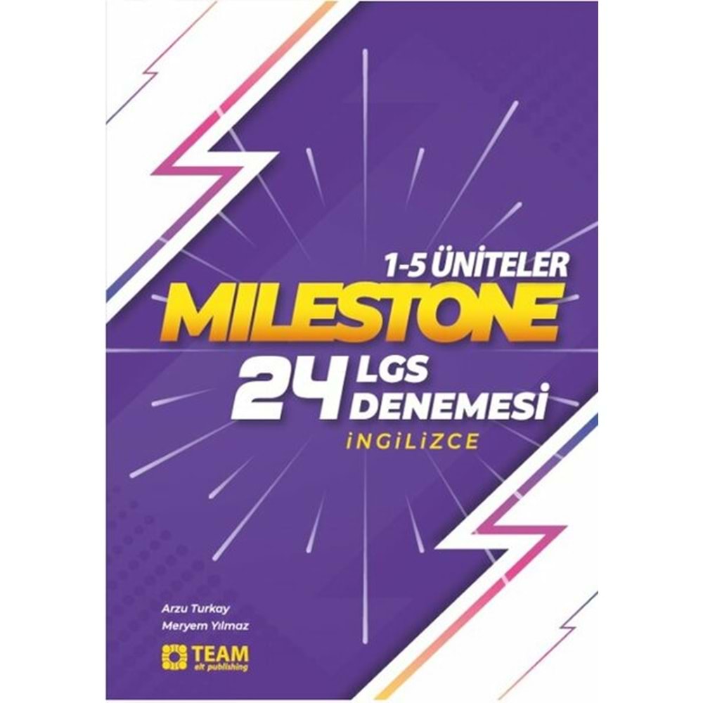 Milestone İngilizce LGS Deneme