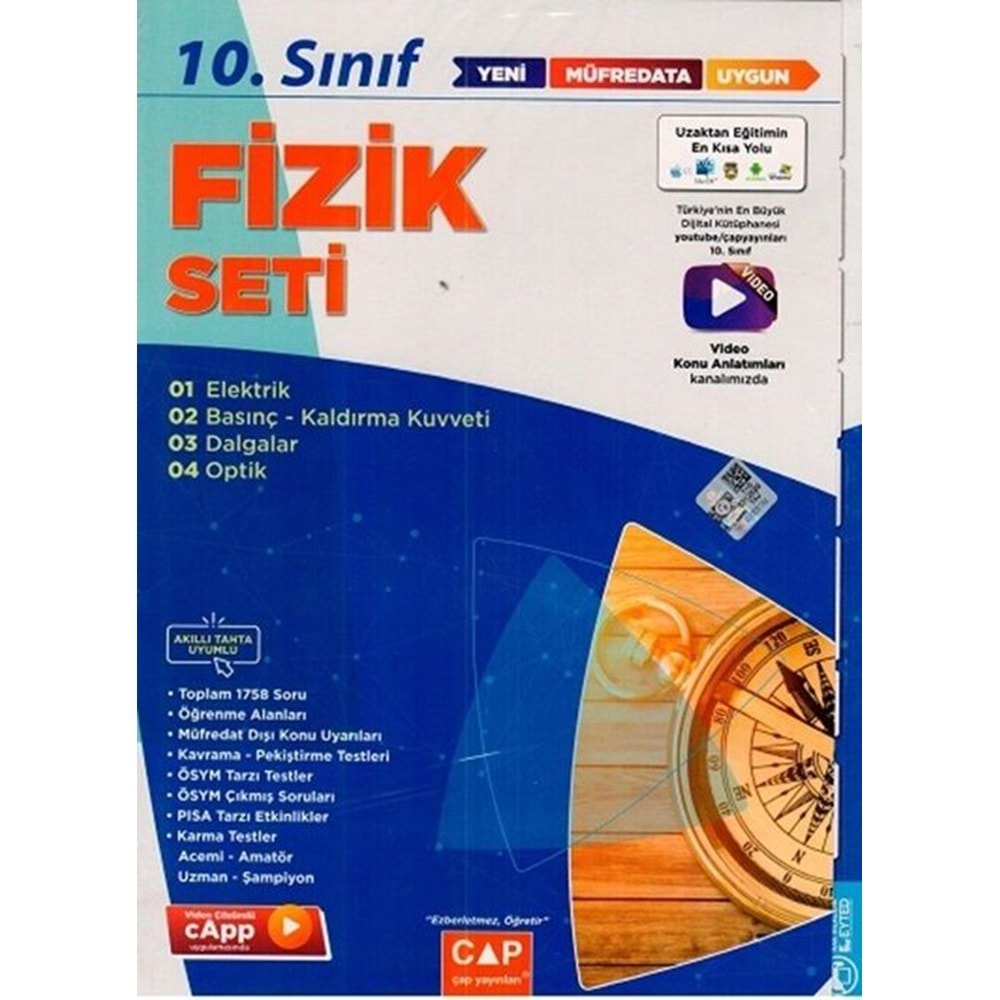 Çap Yayınları 10. Sınıf Fizik Seti