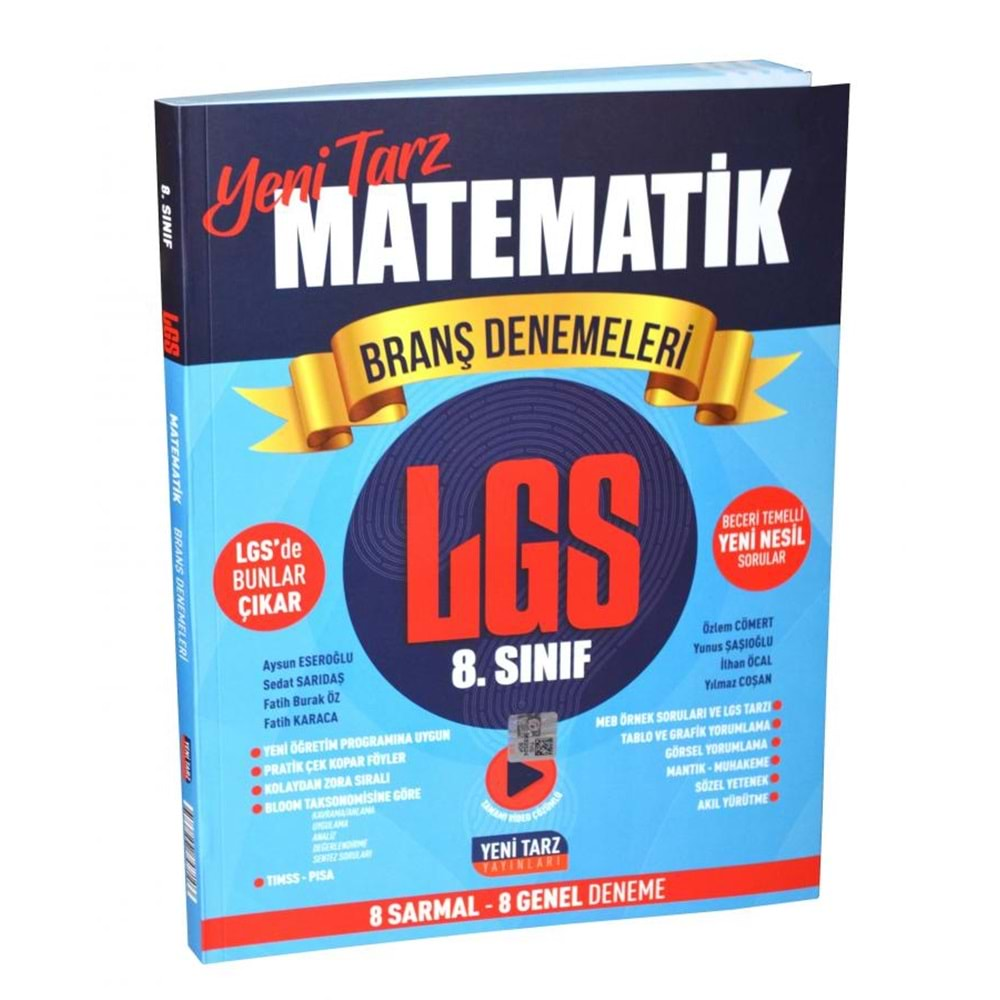 8. Sınıf Matematik Branş Denemeleri 8 Sarmal 8 Genel