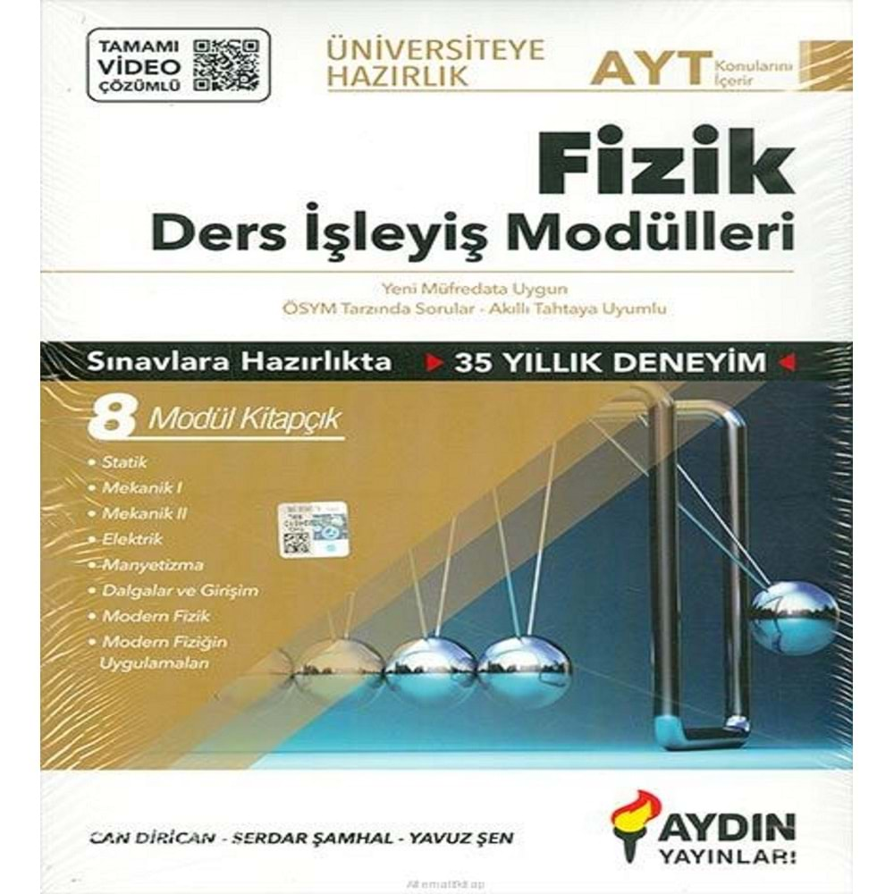 Aydın Üniversiteye Hazırlık AYT Fizik Ders İşleyiş Modülleri