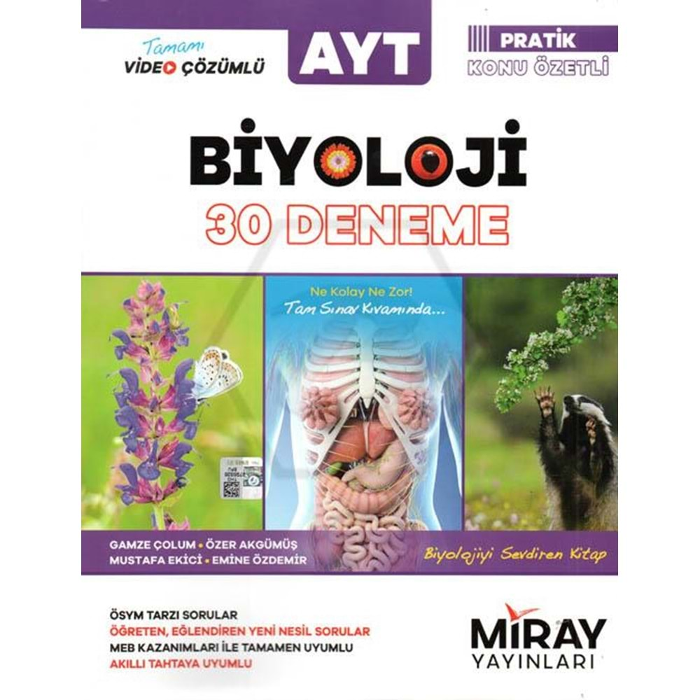 Miray AYT Biyoloji 30 Deneme