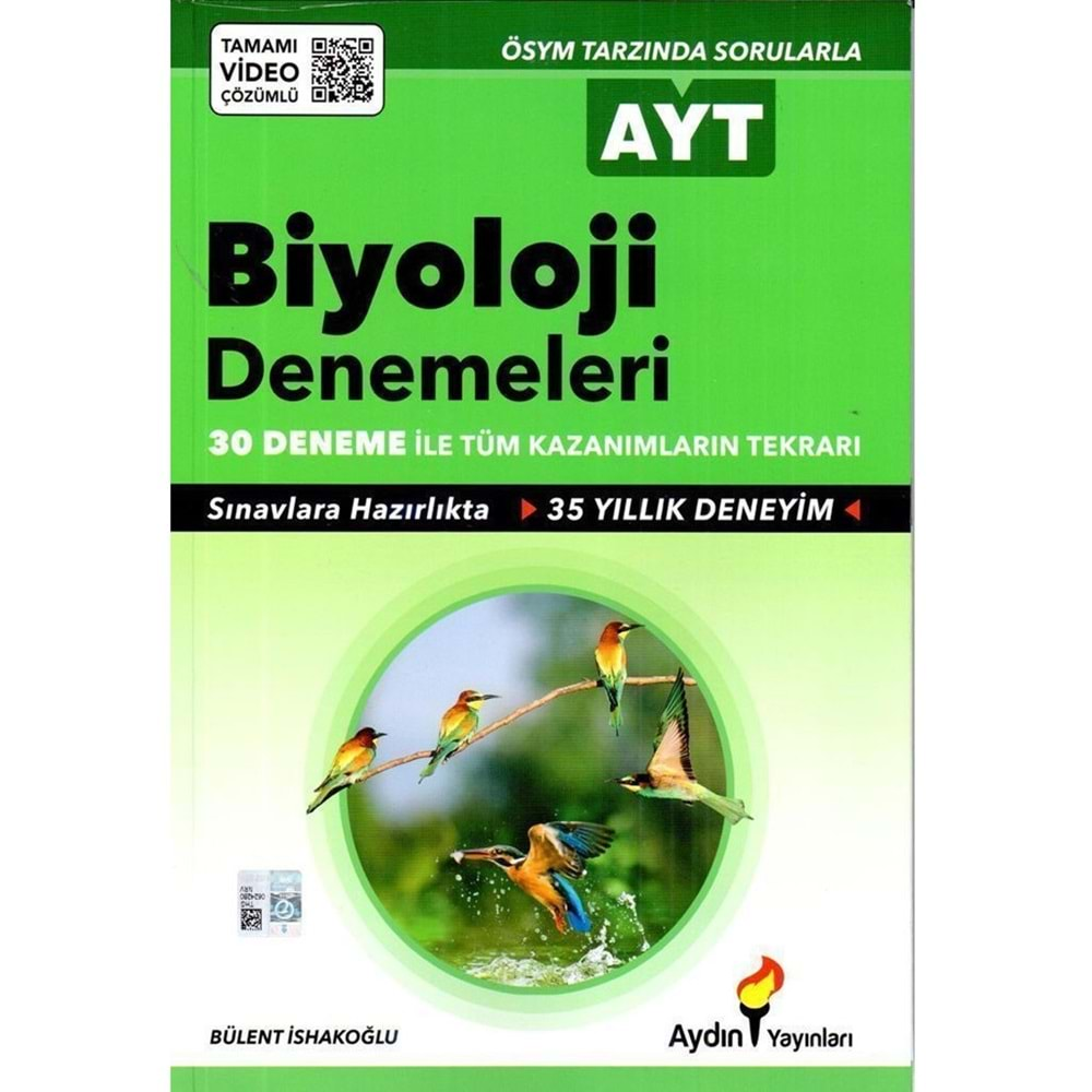 Aydın AYT Biyoloji 30 Deneme