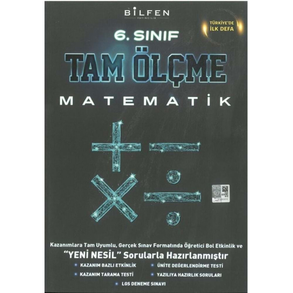 Bilfen Tam Ölçme 6. Sınıf Matematik Etkinlikli Soru Bankası