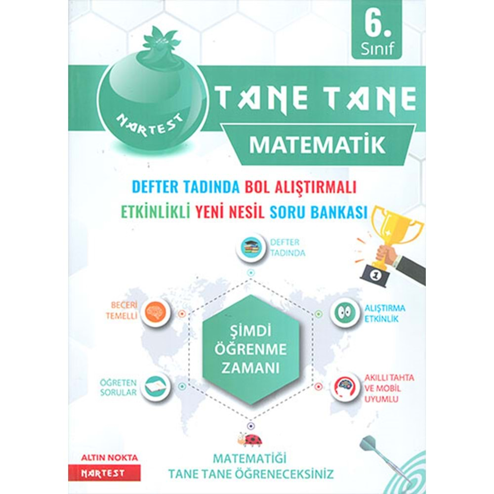 Nartest 6. Sınıf Matematik Defter tadında Etkinlikli Soru Bankası