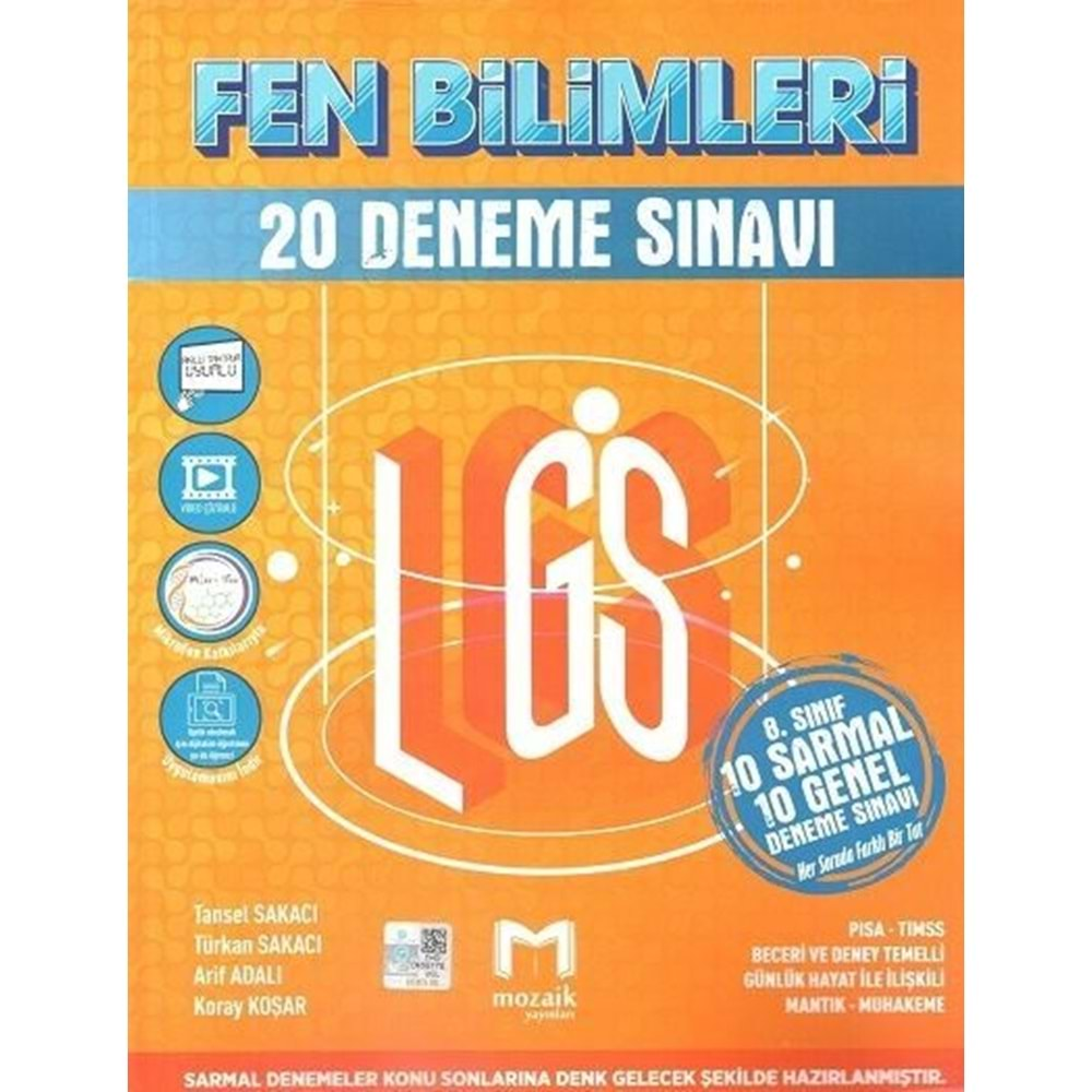 Mozaik LGS 8. Sınıf Fen Bilimleri Deneme 10 Sarmal 10 Genel