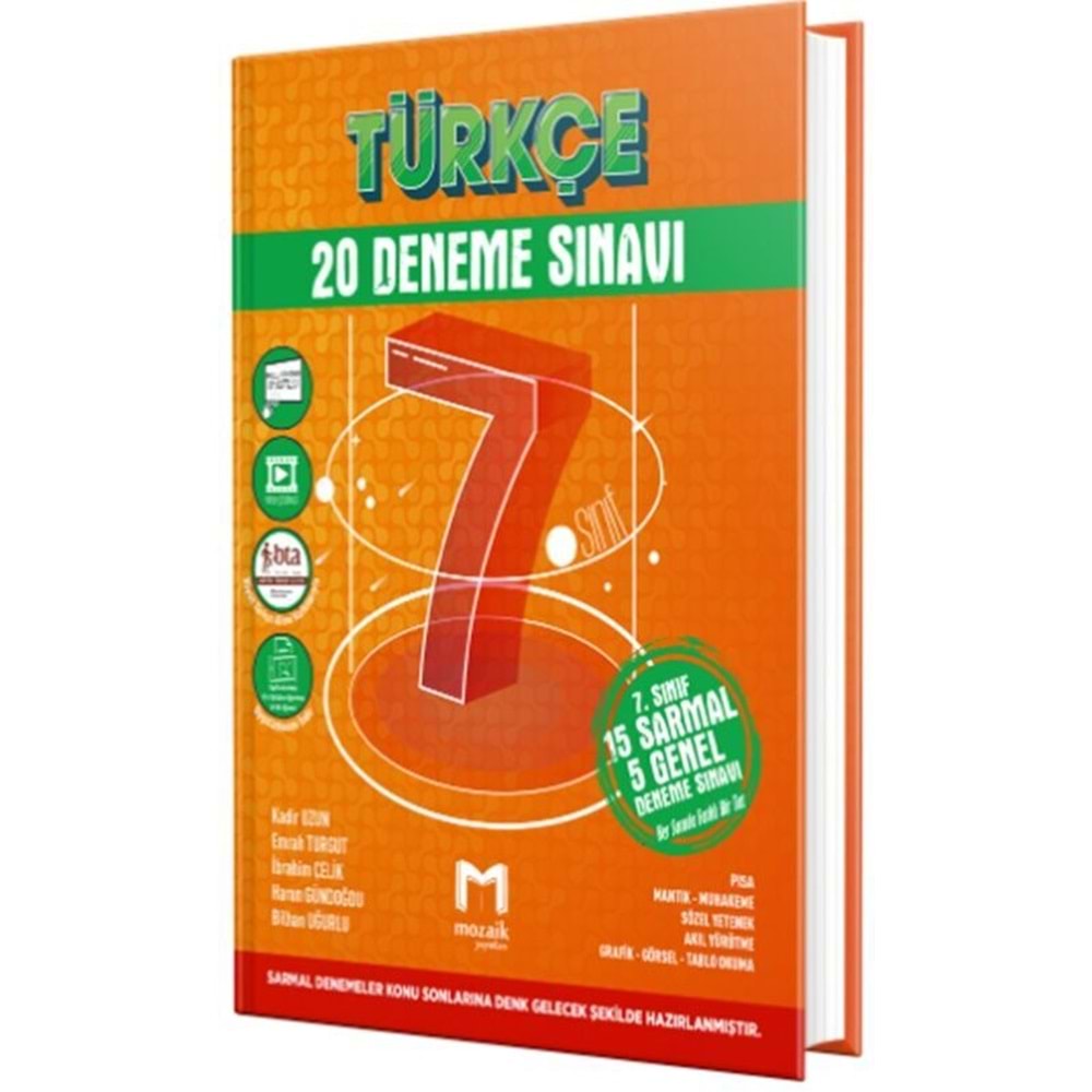 Mozaik 7. Sınıf Türkçe 20 li Deneme