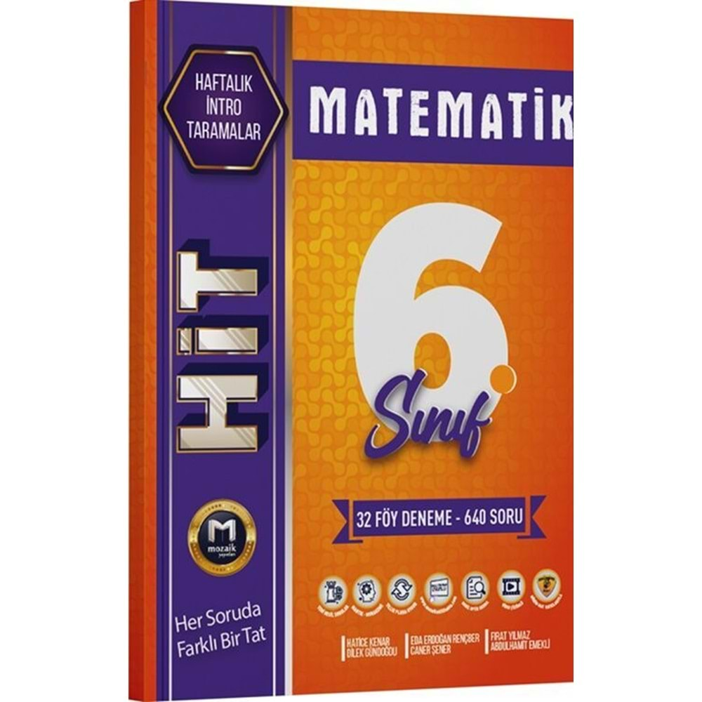 Mozaik HİT 6. SınıfMatematik 32 Hafta Deneme