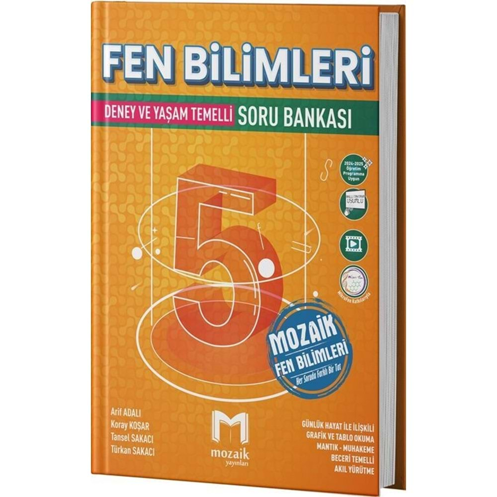 Mozaik Yayınları 5. Sınıf Fen Bilimleri Soru bankası