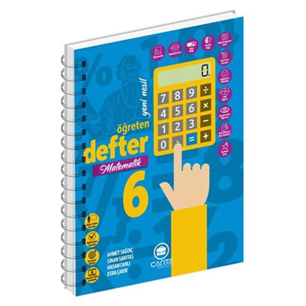 Çanta 6. Sınıf Matematik Hazırlayan Defter