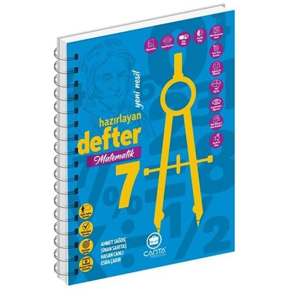 Çanta 7. Sınıf Matematik Hazırlayan Defter