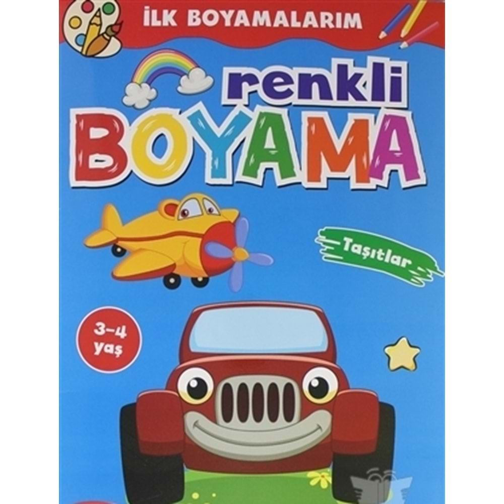 İlk Boyamalarım - Renkli Boyama - Taşıtlar