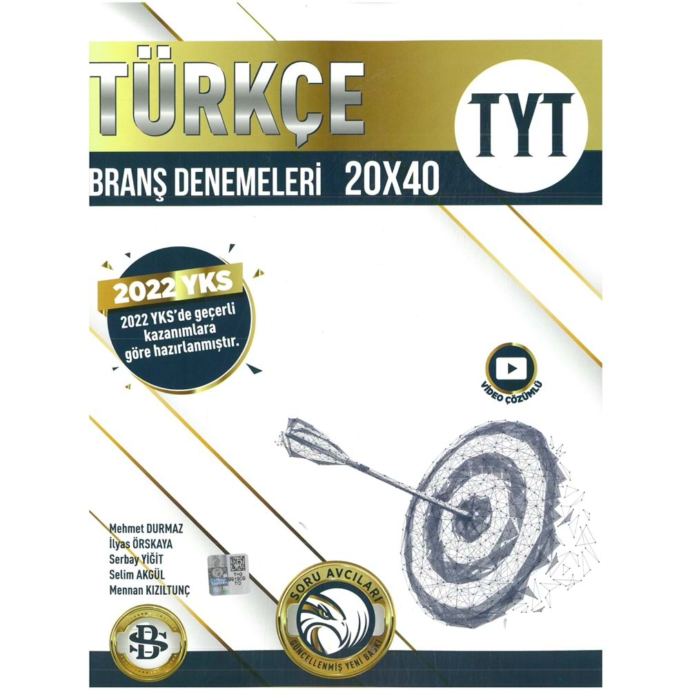 Bilgi Sarmal TYT Türkçe Branş Denemeleri 20X40