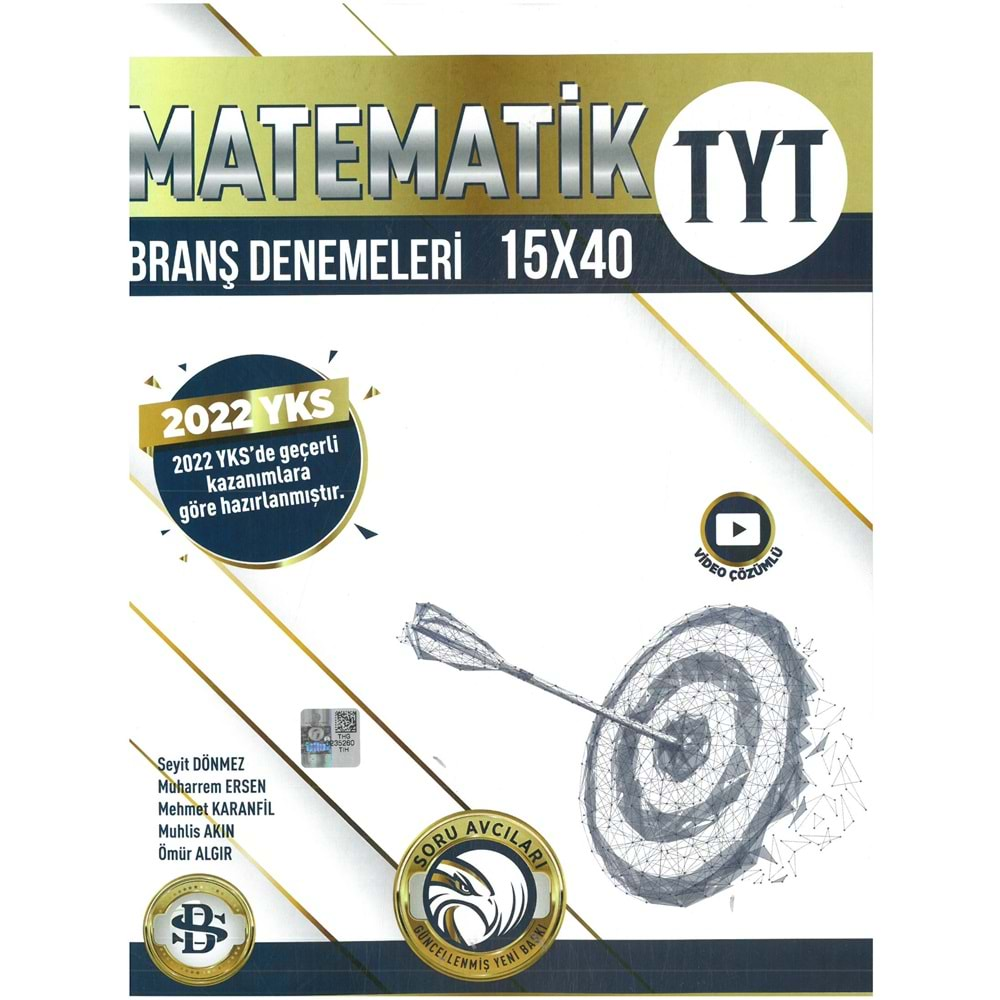 Bilgi Sarmal TYT Matematik Branş Denemeleri 15X40