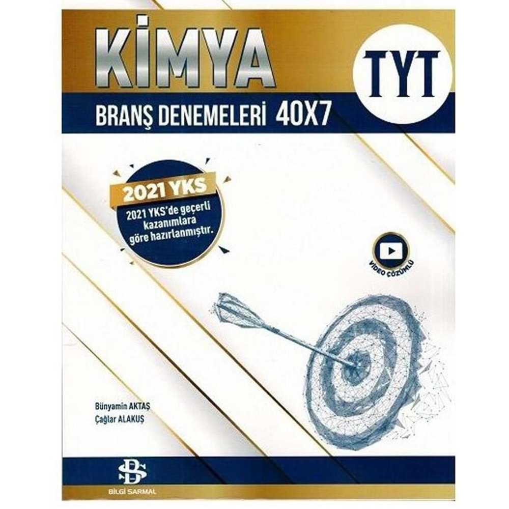 Bilgi Sarmal TYT Kimya Branş Denemesi 40 X 7 2022