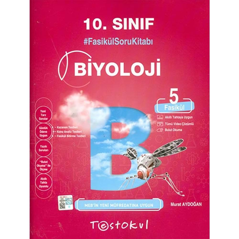 Test Okul 10. Sınıf Biyoloji Fasikül Soru Bankası