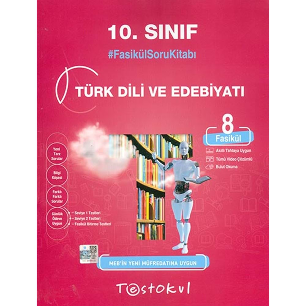 Testokul 10. Snf. Fasikül Soru Kitabı / Türk Dili ve Edebiyatı (8 Fasikül)