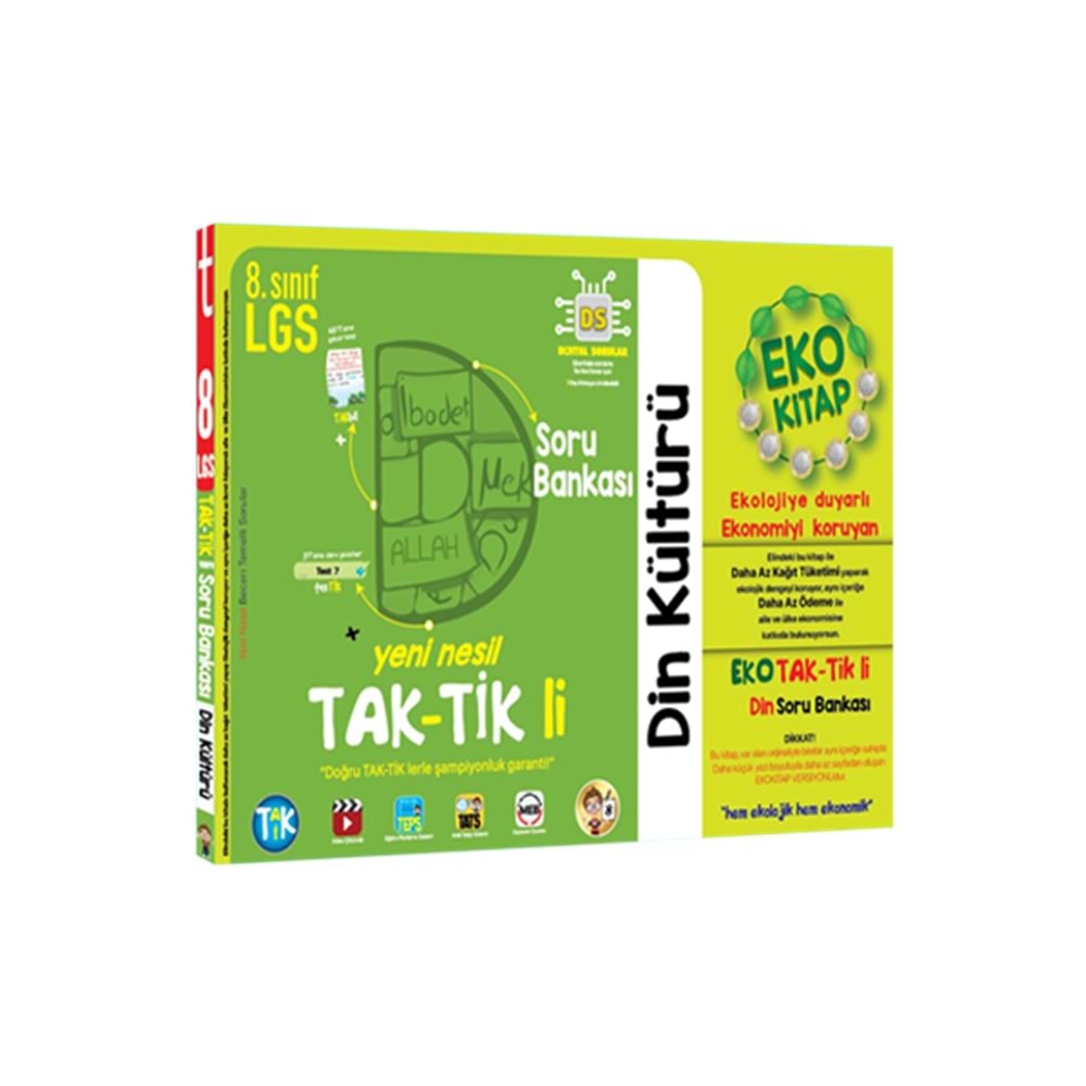 Tonguç 8. Sınıf Tak-Tik li Eko Din Kültürü ve Ahlak Bilgisi Soru Bankası