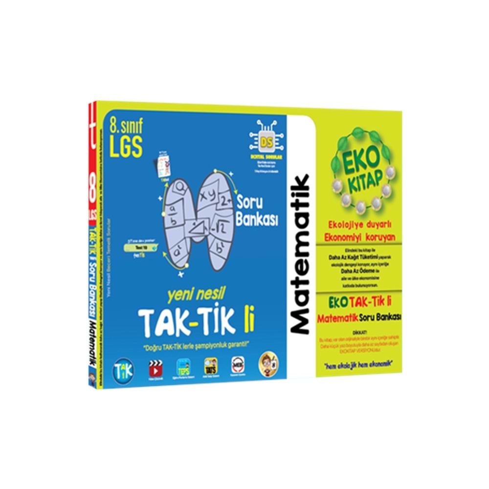 Tonguç 8. Sınıf Tak-Tik li Eko Matematik Soru Bankası
