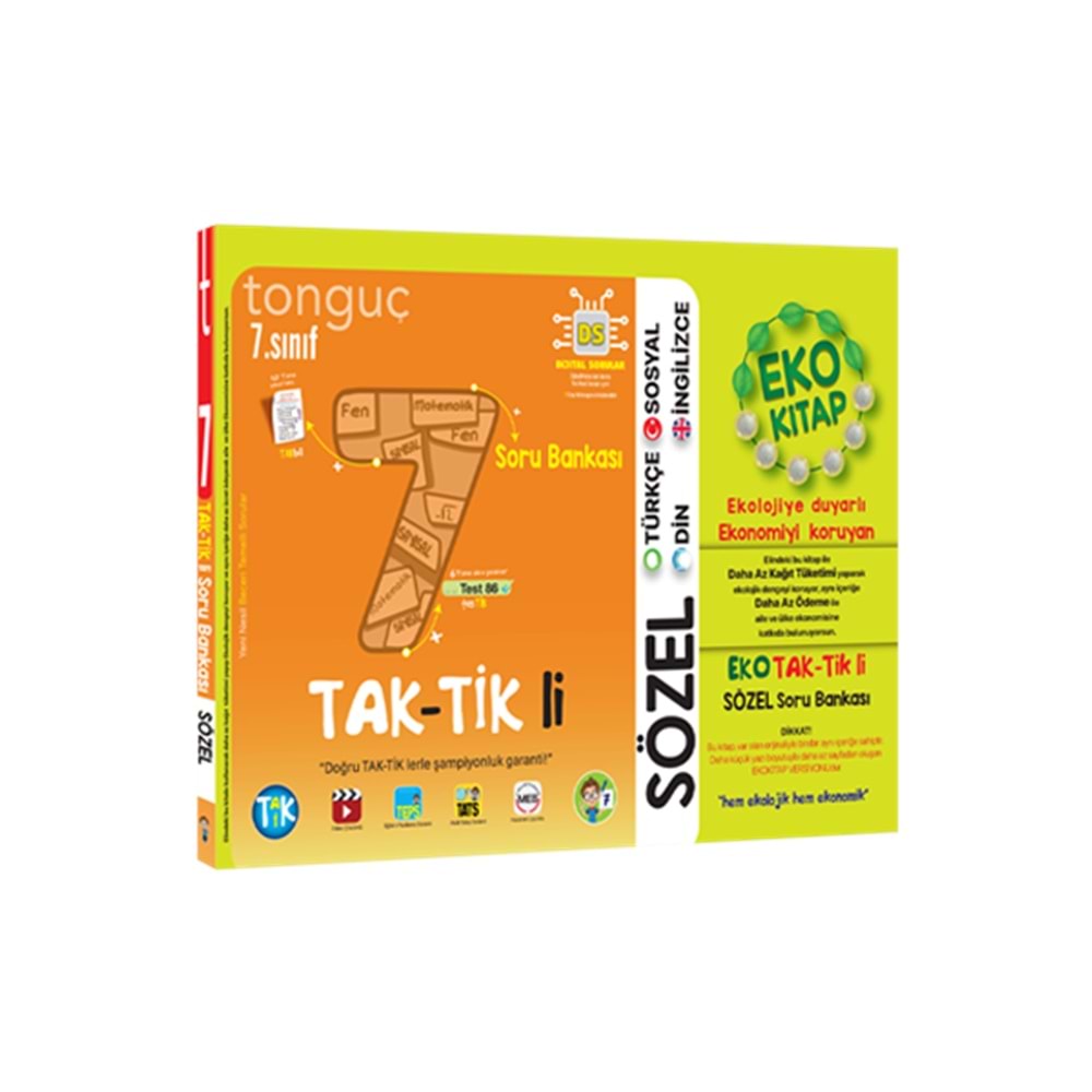 Tonguç Eko Kitap 7. Sınıf Sözel Taktikli Soru Bankası