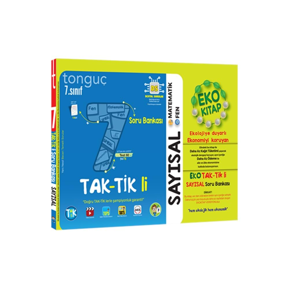 Tonguç Eko Kitap 7. Sınıf Sayısal Taktikli Soru Bankası