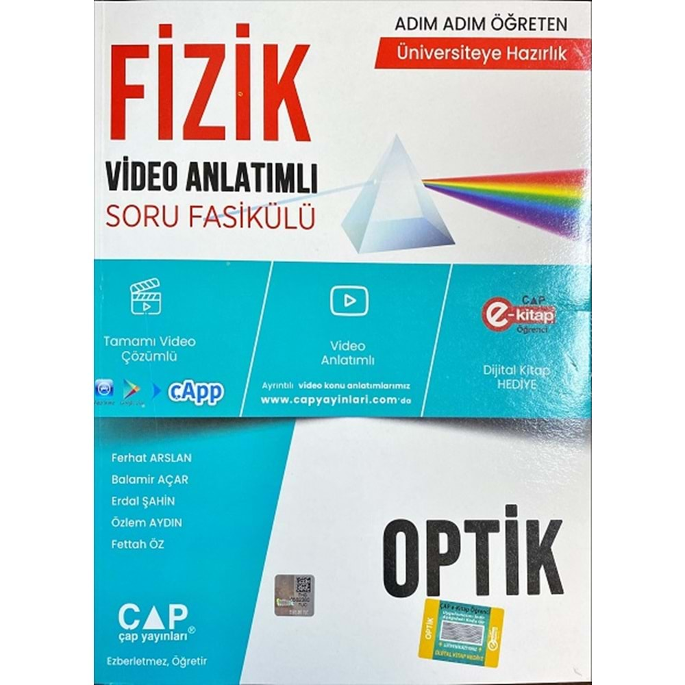 Fizik Optik Konu Anlatımlı Soru Bankası Çap Yayınları