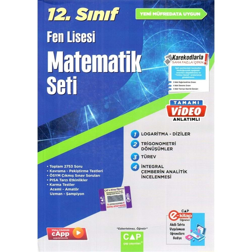 Çap 12. Sınıf Matematik Fasikül Seti Fen Lisesi