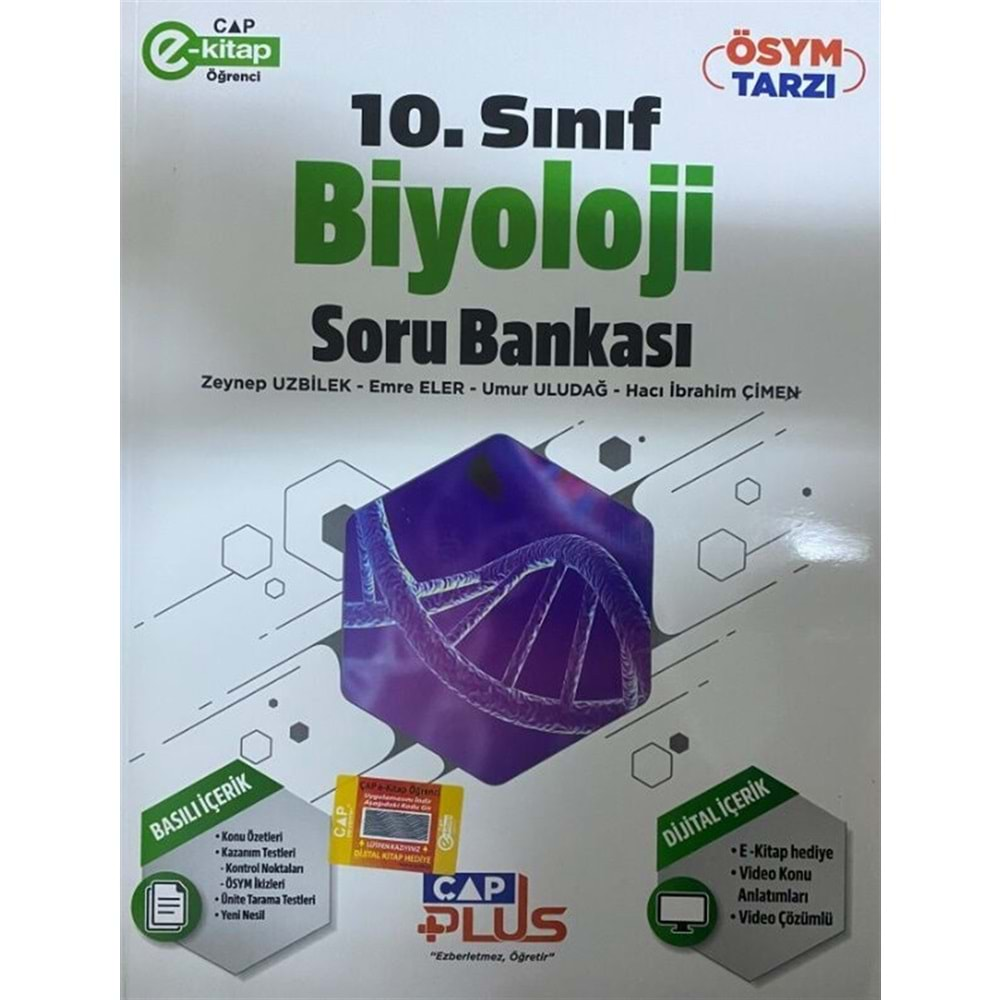 Çap Plus 10. Sınıf Biyoloji Soru Bankası