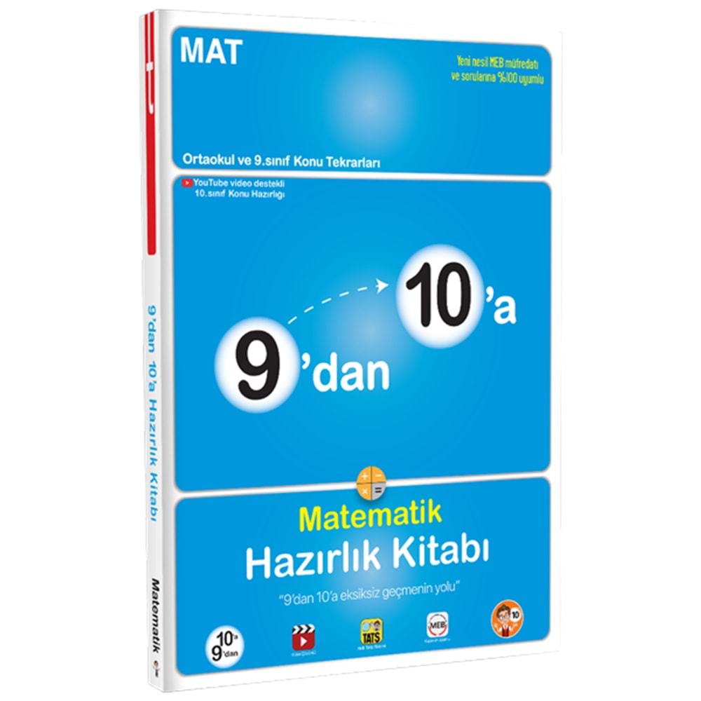 Tonguç 9dan 10 Matematik Hazırlık Kitabı