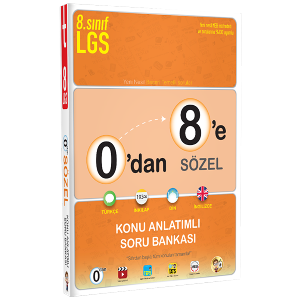 Tonguç 0 dan 8 e Sözel Konu anlatımlı Soru Bankası