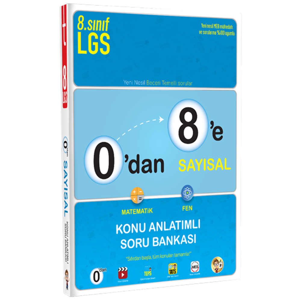 Tonguç 0 dan 8 e Sayısal Konu anlatımlı Soru Bankası