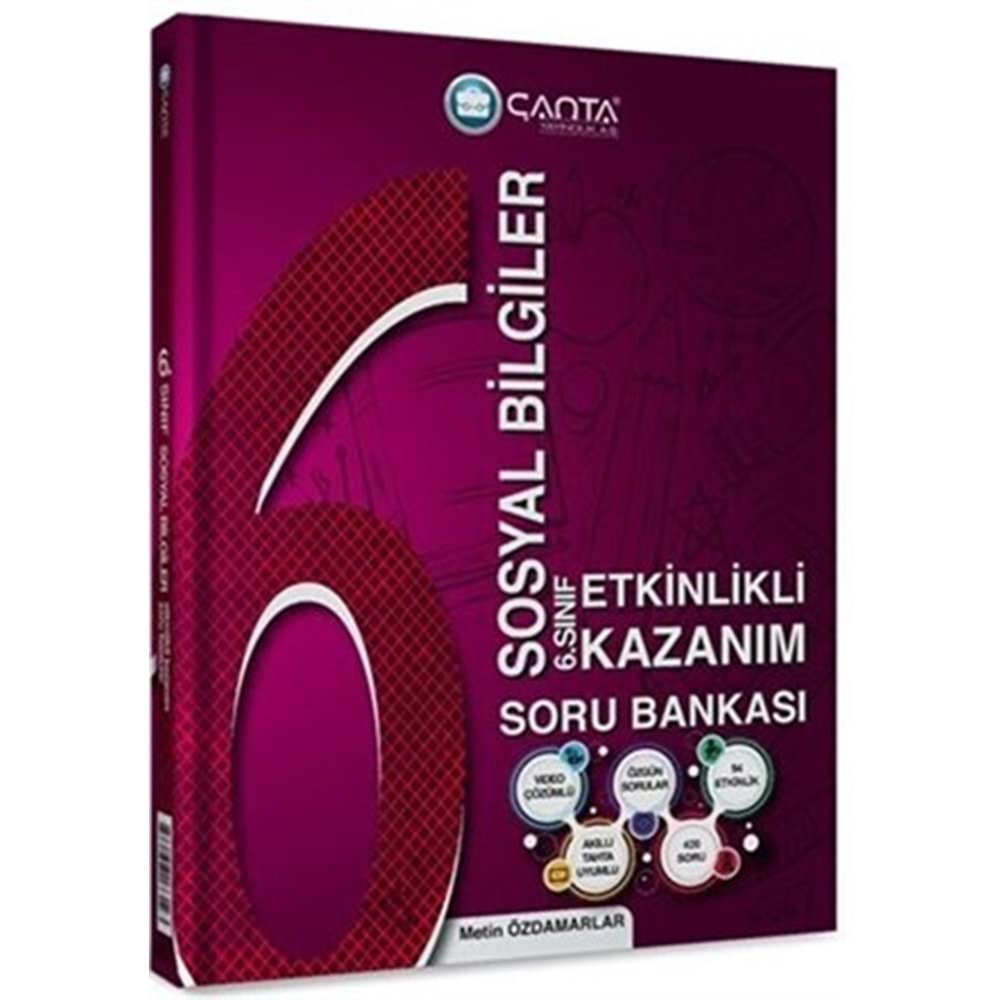 Çanta Zaman Ayarlı 6. Sınıf Sosyal Bilgiler Kazanım Soru Bankası 2023