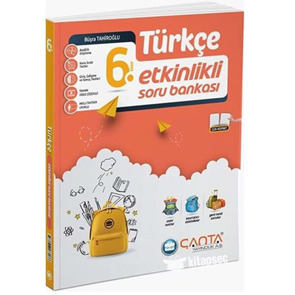 Çanta Zaman Ayarlı 6. Sınıf Türkçe Kazanım Soru Bankası 2023