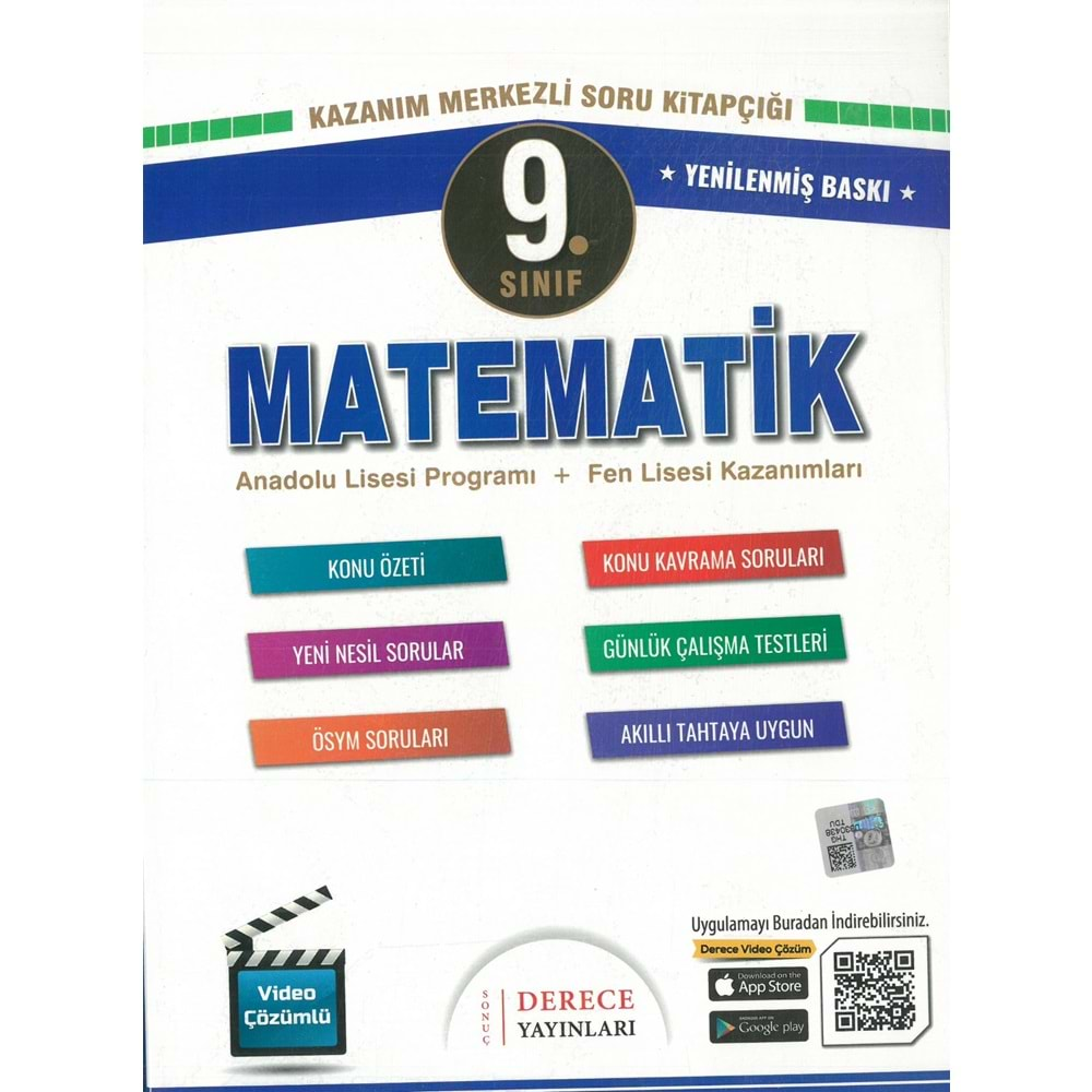 Derece Matematik Fasikülleri 9. Sınıf