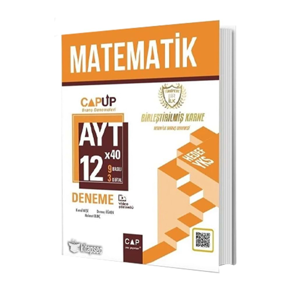 YKS AYT Matematik Birleştirilmiş Karne 12x40 UP Deneme Video Çözümlü