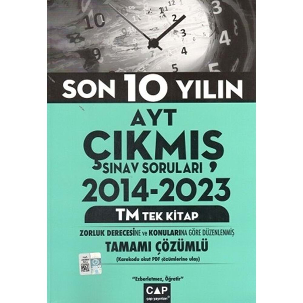 Çap Yayınları AYT Tek Kitap TM Çıkmış Soruları